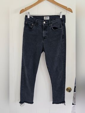 AGOLDE Women's Black Mid-Rise Straight Jeans Size 26